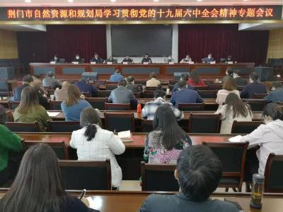荆门市局专题学习贯彻党的十九届六中全会精神