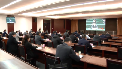 荆门组织收听收看全国全省新冠肺炎疫情防控工作电视电话会议